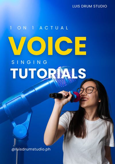 Actual (Face to Face) 1 on 1 Voice / Singing Lesson at Luis Drum Studio