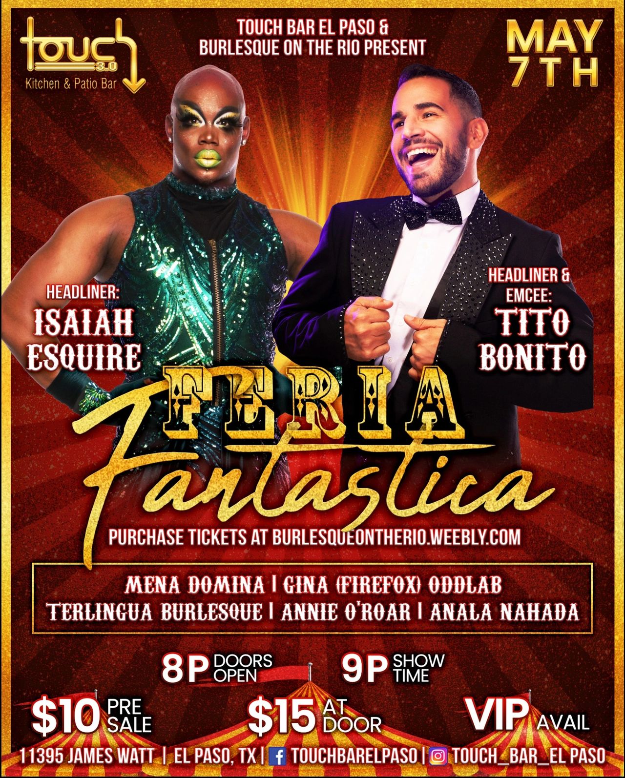 Burlesque on the Rio Presents: Feria Fantastica Burlesque on the Rio Presents: Feria Fantastica