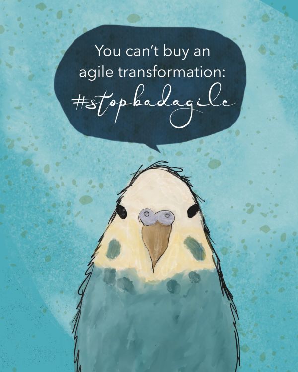 One of the #stopbadagile birds
