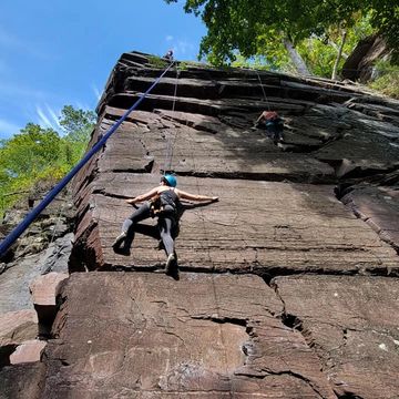 Ralph Stover State Park rock climbing. High Rocks vista rock climbing. Rock climbing Pennsylvania