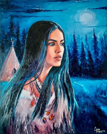 Native American Woman Oil Painting
Columbus Ohio