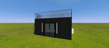 Container home studio design