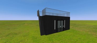 Container home studio design