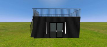 Container home studio design