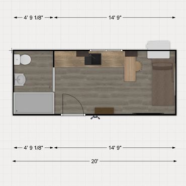 Container home CAD drawing