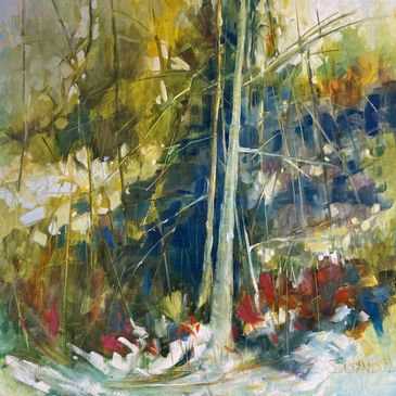 paysage d'hiver de sylvie durand a la belle galerie du vieux port de quebec