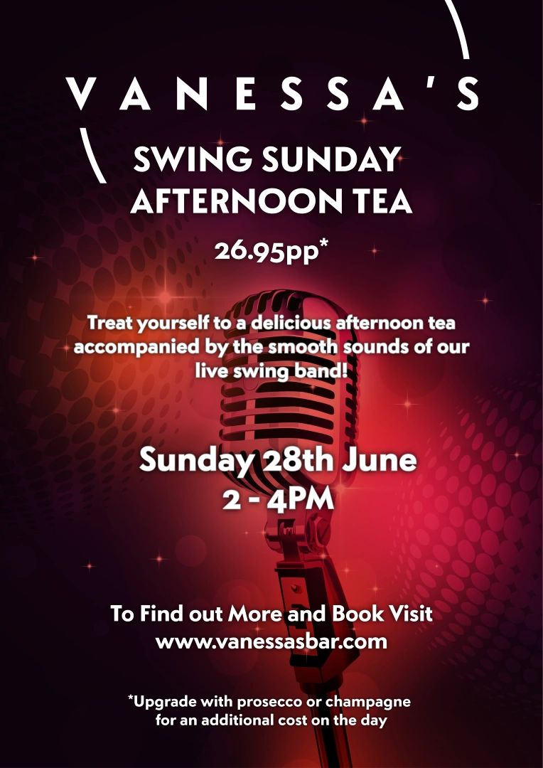 Sunday Swing Afternoon Tea Flyer