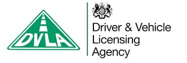 Logo of the UK's Driver & Vehicle Licensing Agency (DVLA).