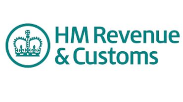 Logo of HM Revenue & Customs with crown symbol.