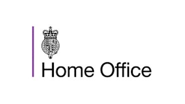 Logo of the Home Office with a royal emblem and text.