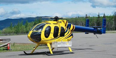 An MD 600N, serial RN042, in Canada after having been fully repainted.