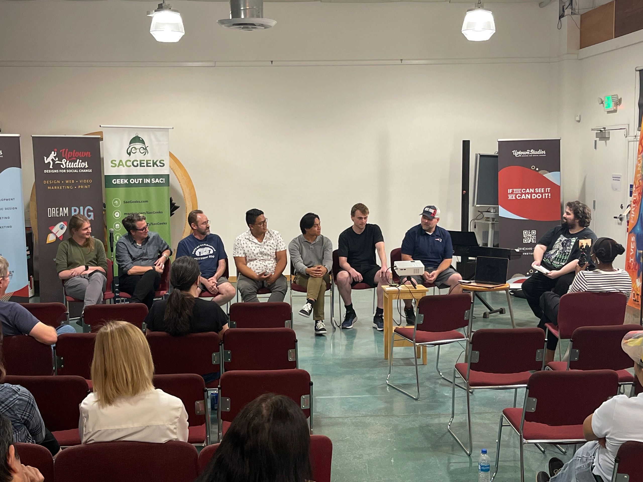 SacFilmChallenge 2022 Filmmaker Panel at Uptown Studios.