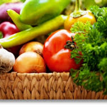 closeup shot of fresh vegetables in a basket 