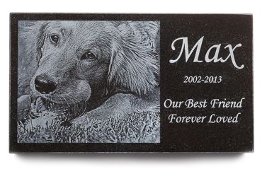 A memorial plaque for a dog named Max.