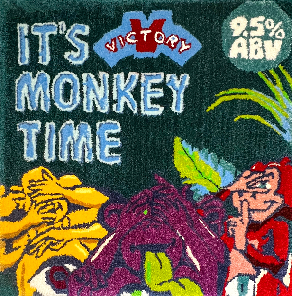 Custom Tuft By Queen City Tufts; It's Monkey Time Rug