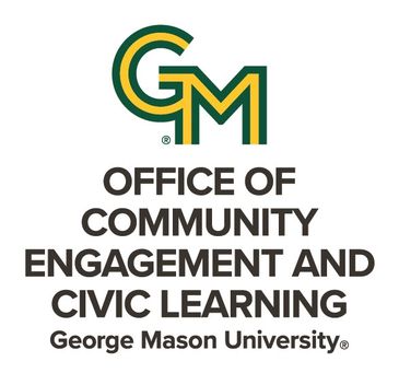 Logo of George Mason University's Office of Community Engagement and Civic Learning.