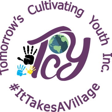 Logo for Tomorrow's Cultivating Youth, Inc. with #ItTakesAVillage.