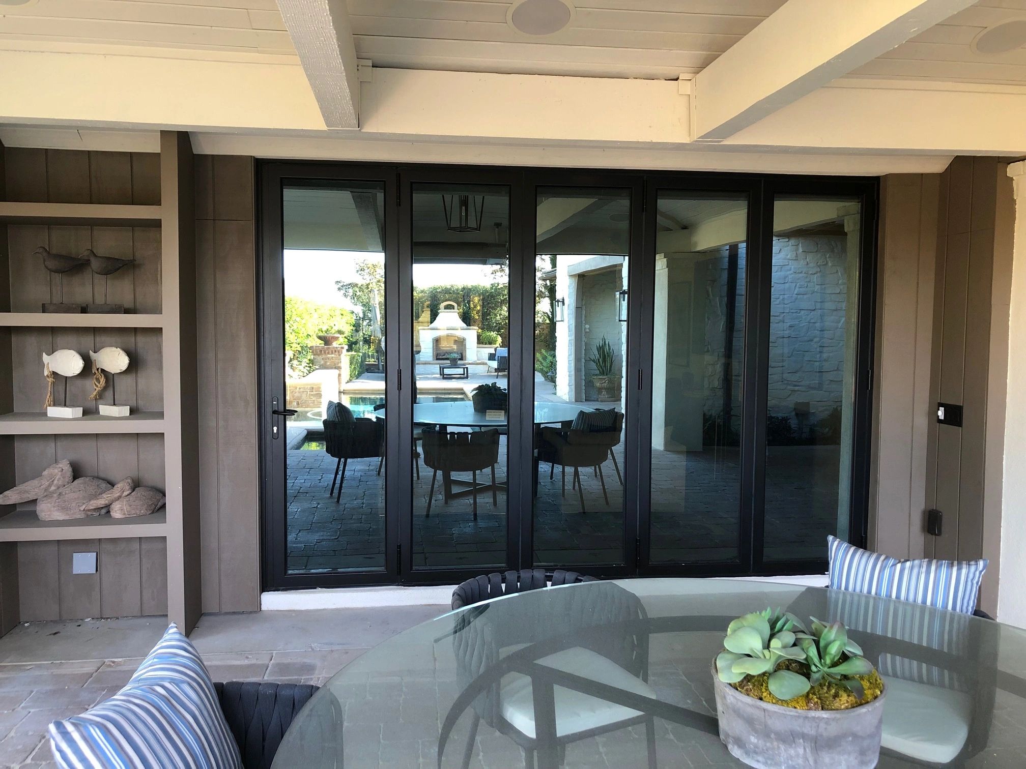 Aluminum bifold patio doors stock doors only