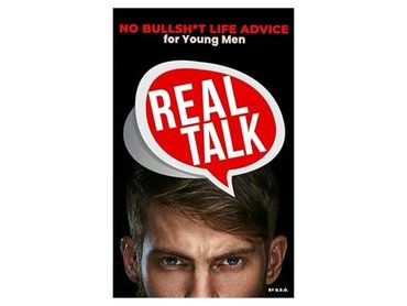 Book cover of Real Talk: No BS Advice For Young Men, edited by Forword Editing—personal development,