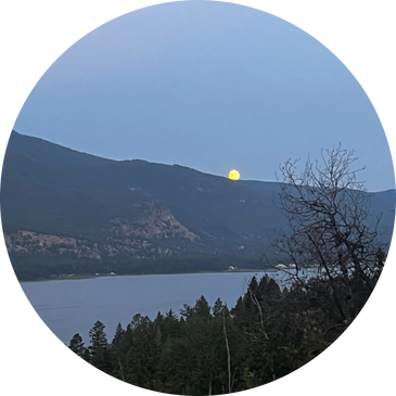 Columbia Lake Moon