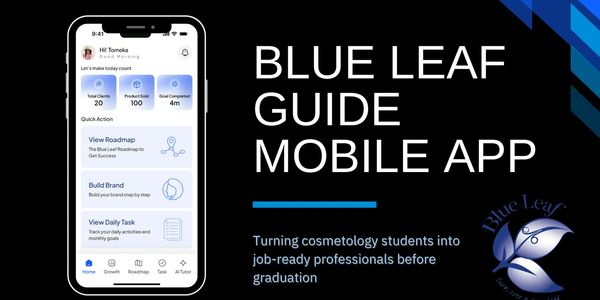 blue leaf guide mobile application the first cosmetology and barber application 