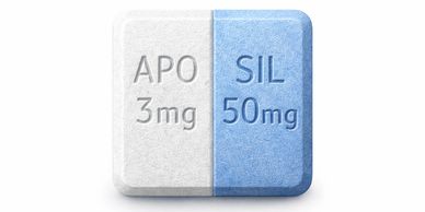A prescription pill of Apomorphone and sildenafil for ED and sexual performance