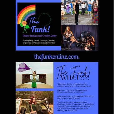 Flyer for The Funk! Unique Boutique and Creative Community