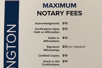 maryland notary travel fee