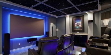 HOME THEATER with big LCD TV