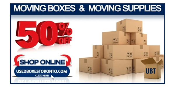Save 50% on Moving Boxes and Moving Supplies. Shop Online at Usedboxestoronto.com 
