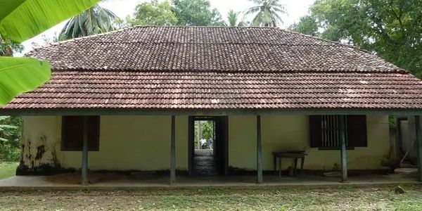 This is the back of the house before it was restored. A local headman's house built with Dutch influ