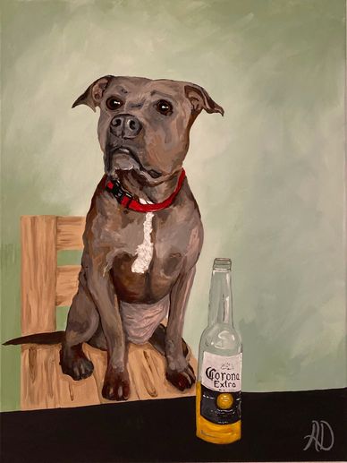 Pet portraits done from your photograph! 
Contact me for more information.