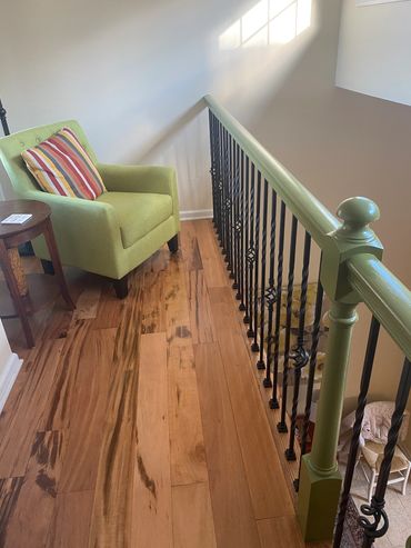 Painted railings