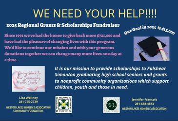 Donations are being accepted via Zelle or check payable to WLWACF;  Mail WLWA Community Foundation, 