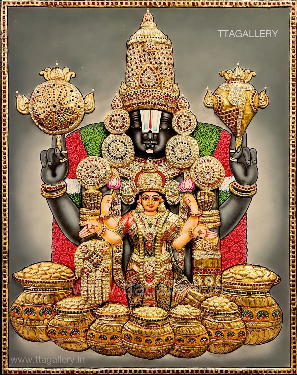 Balaji Lakshmi 3D Tanjore Painting