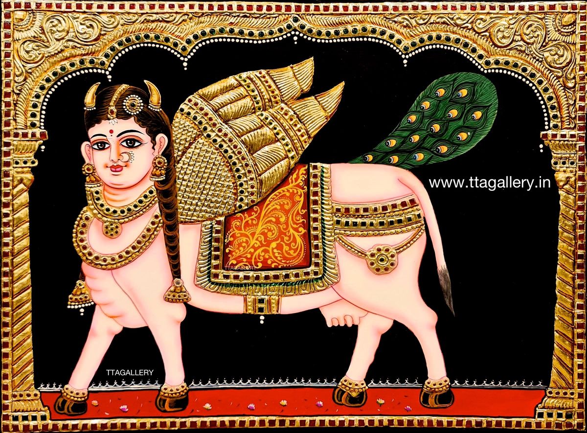 Kamadhenu Tanjore Painting