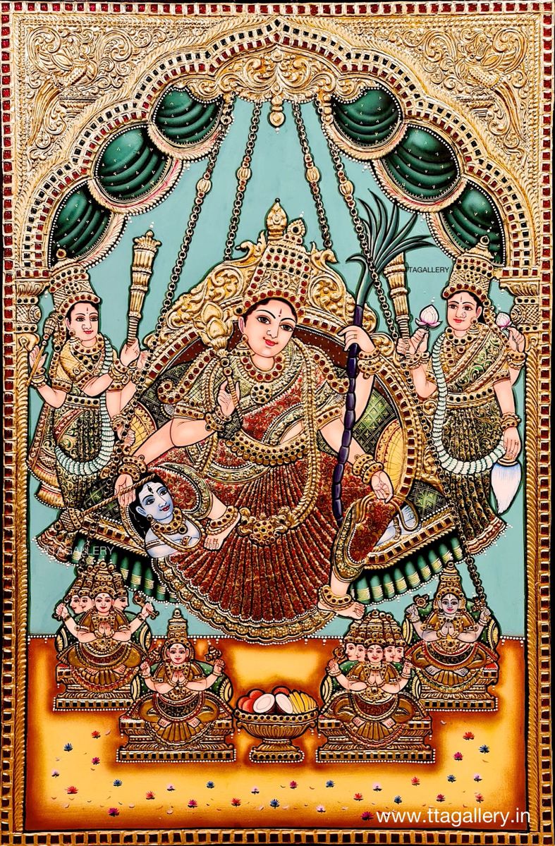 Lalitha Devi Tanjore Painting