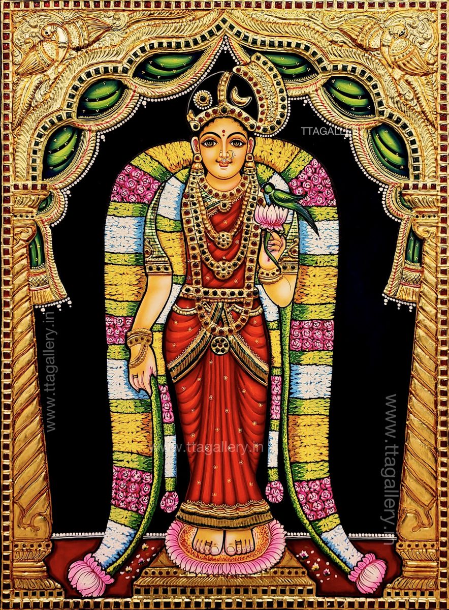 Aandal Traditional Tanjore Painting