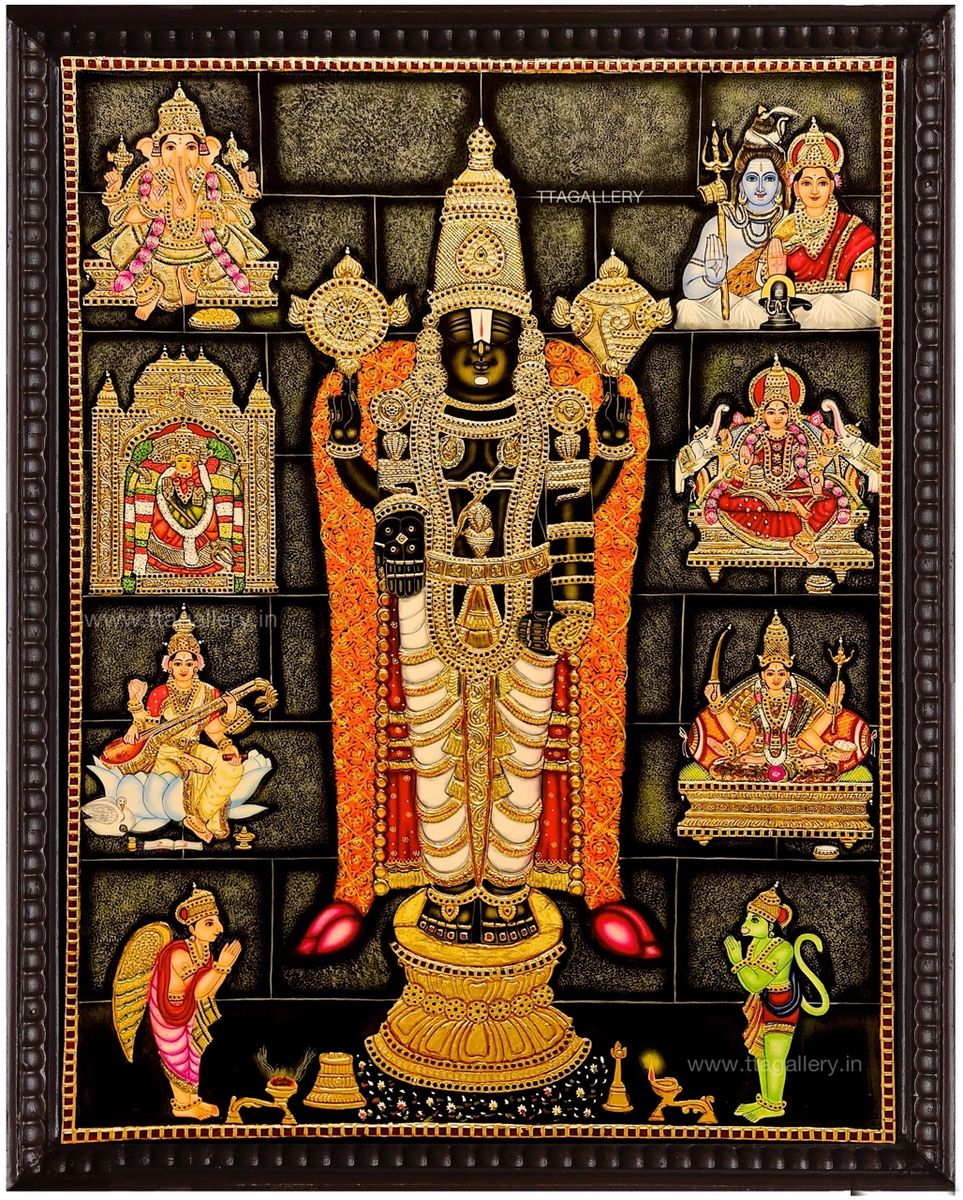 Balaji Traditional Tanjore Painting Balaji Traditional Tanjore Painting