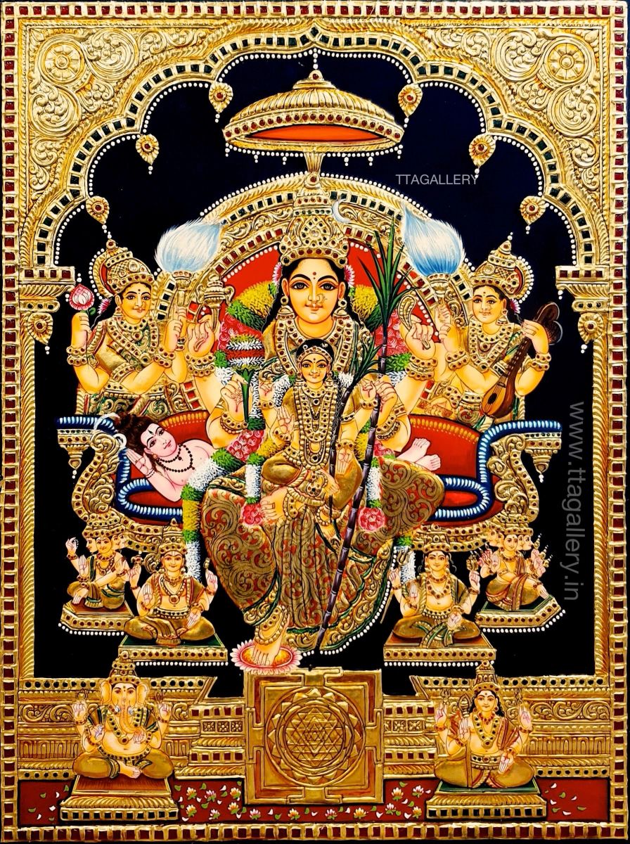 Lalitha Devi Tanjore Painting