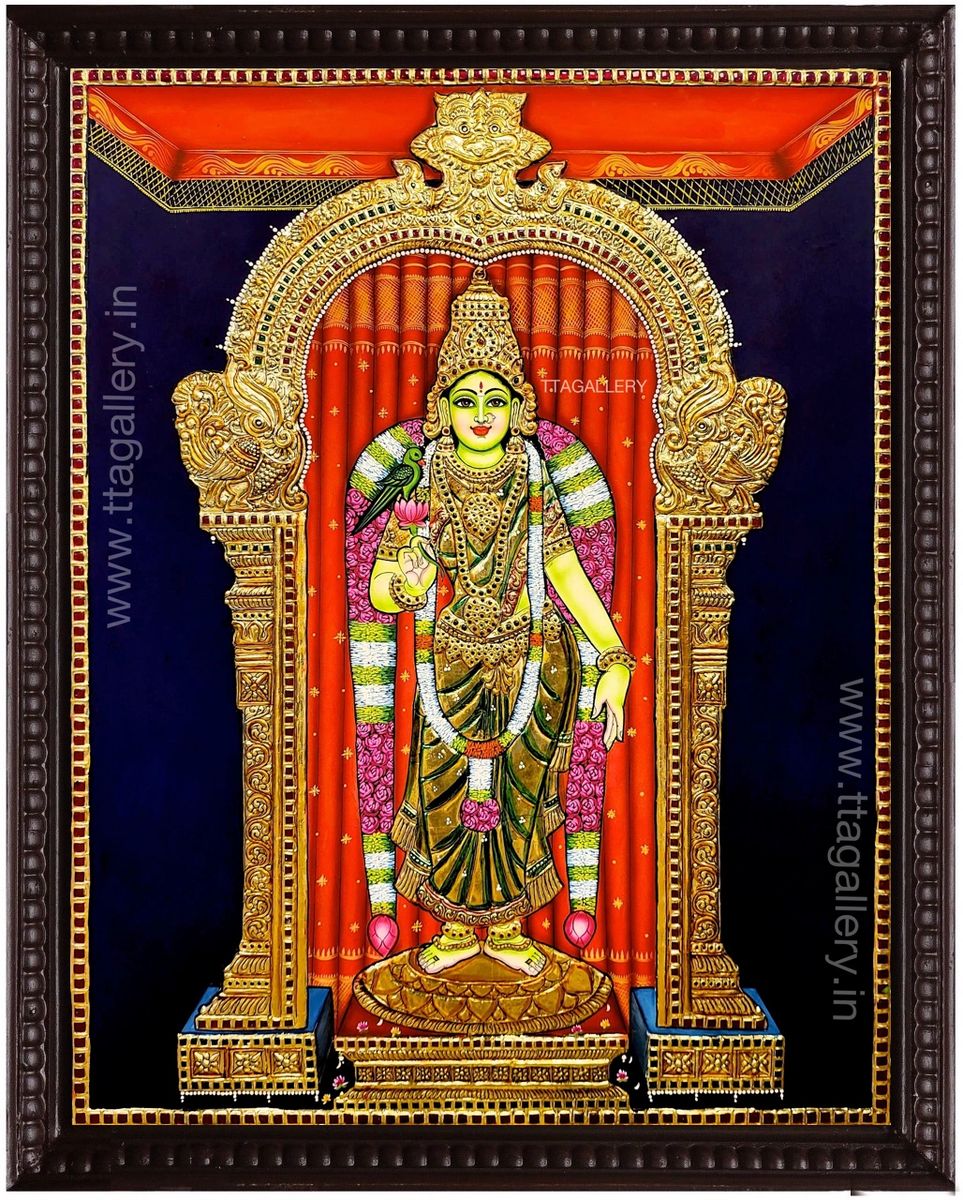 Aandal Traditional Tanjore Painting
