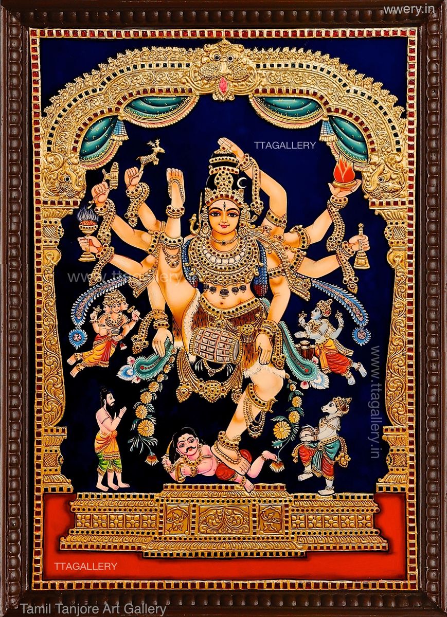 Nataraj Traditional Tanjore Painting