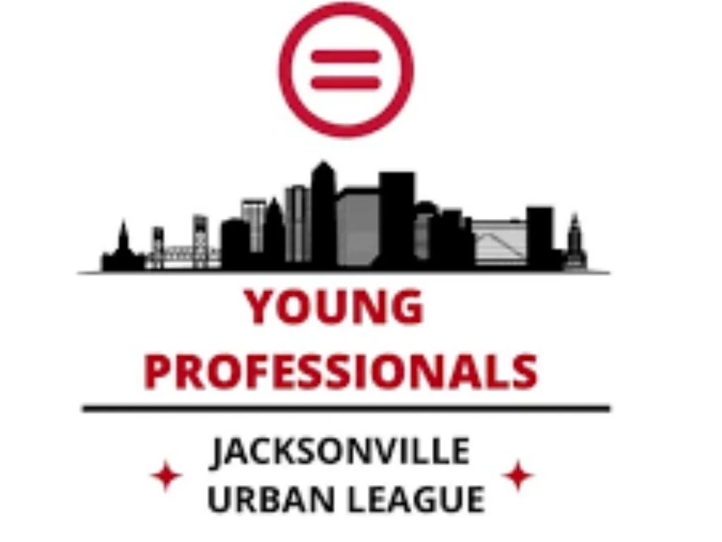 Logo for Jacksonville Urban League Young Professionals with city skyline.