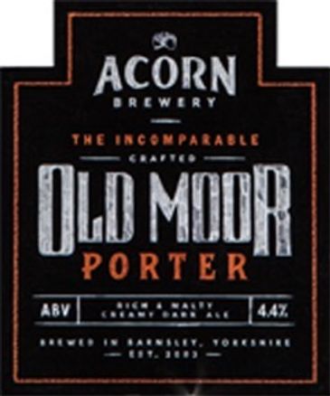 Label of Acorn Brewery Old Moor Porter.