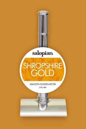 Salopian Shropshire Gold beer pump handle.