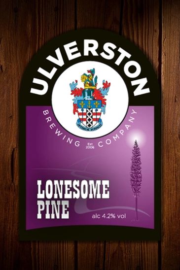 Ulverston Brewing Company Lonesome Pine beer label.