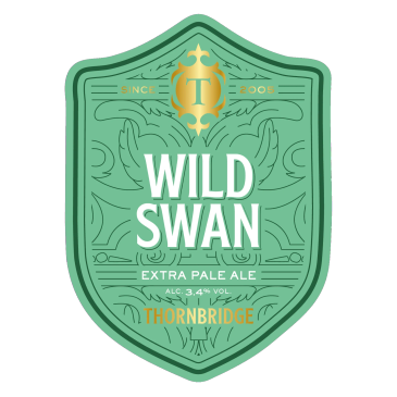 Wild Swan extra pale ale beer label by Thornbridge.