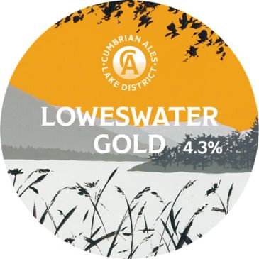 Logo of Loweswater Gold beer from Cumbrian Ales with 4.3% alcohol.