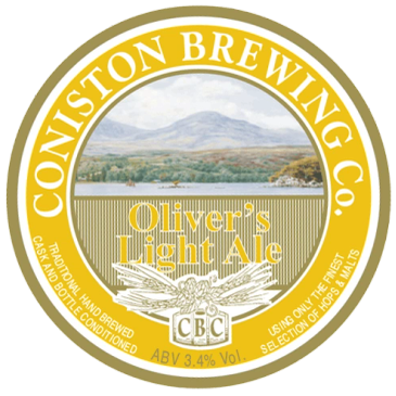 Logo of Coniston Brewing Co. for Oliver's Light Ale.