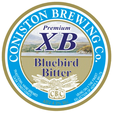 Logo of Coniston Brewing Co's Bluebird Bitter.